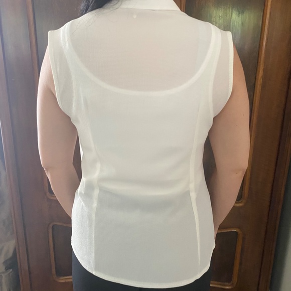 Designer Rinascimento Warm White Blouse, Fringed Front, Made in Italy. - Picture 16 of 16